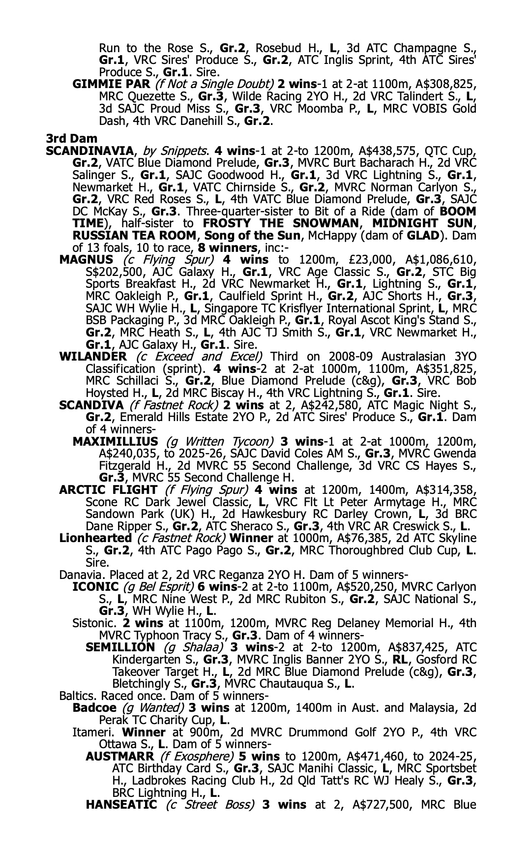 Nepotism pedigree report page 2